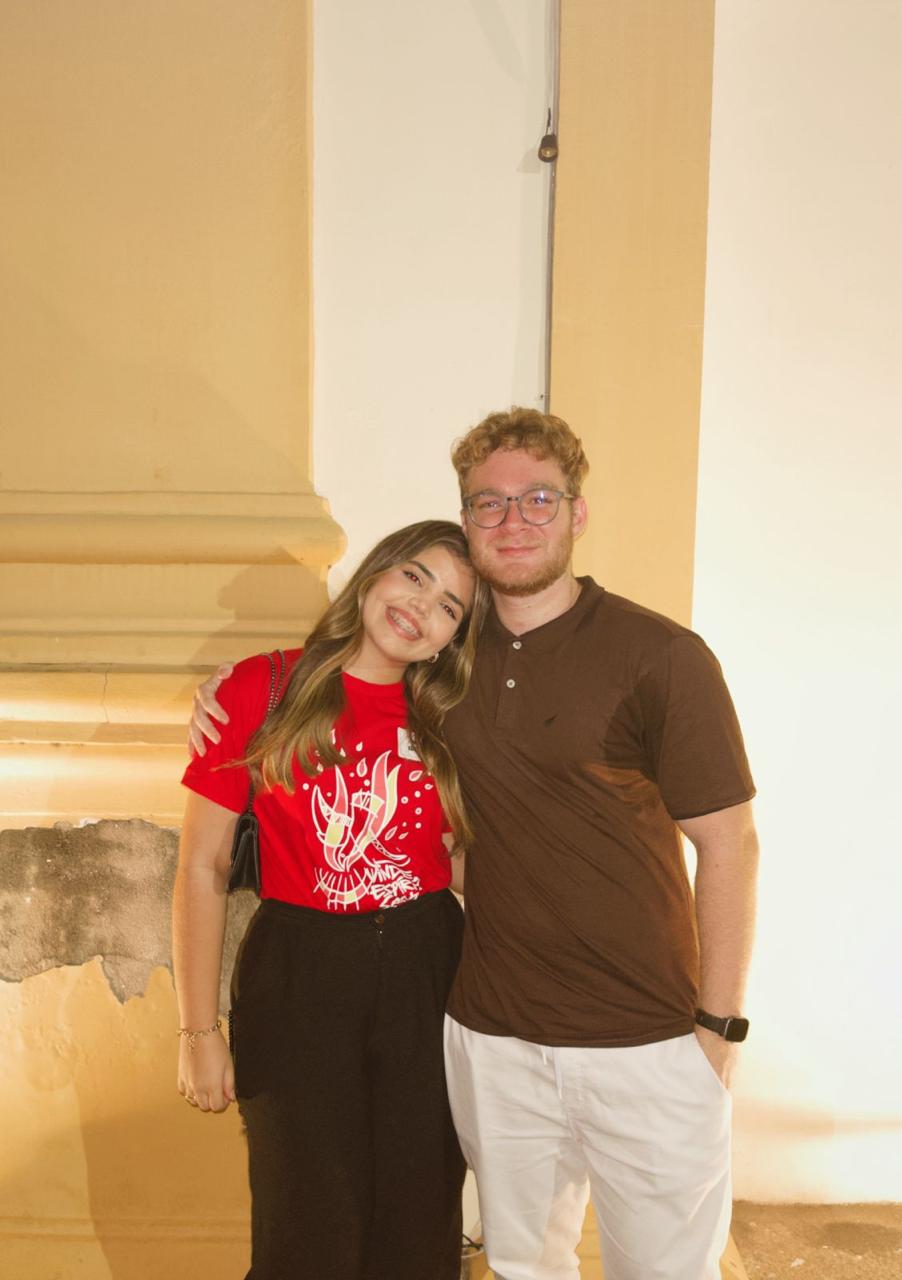 Foto do casal no crisma
