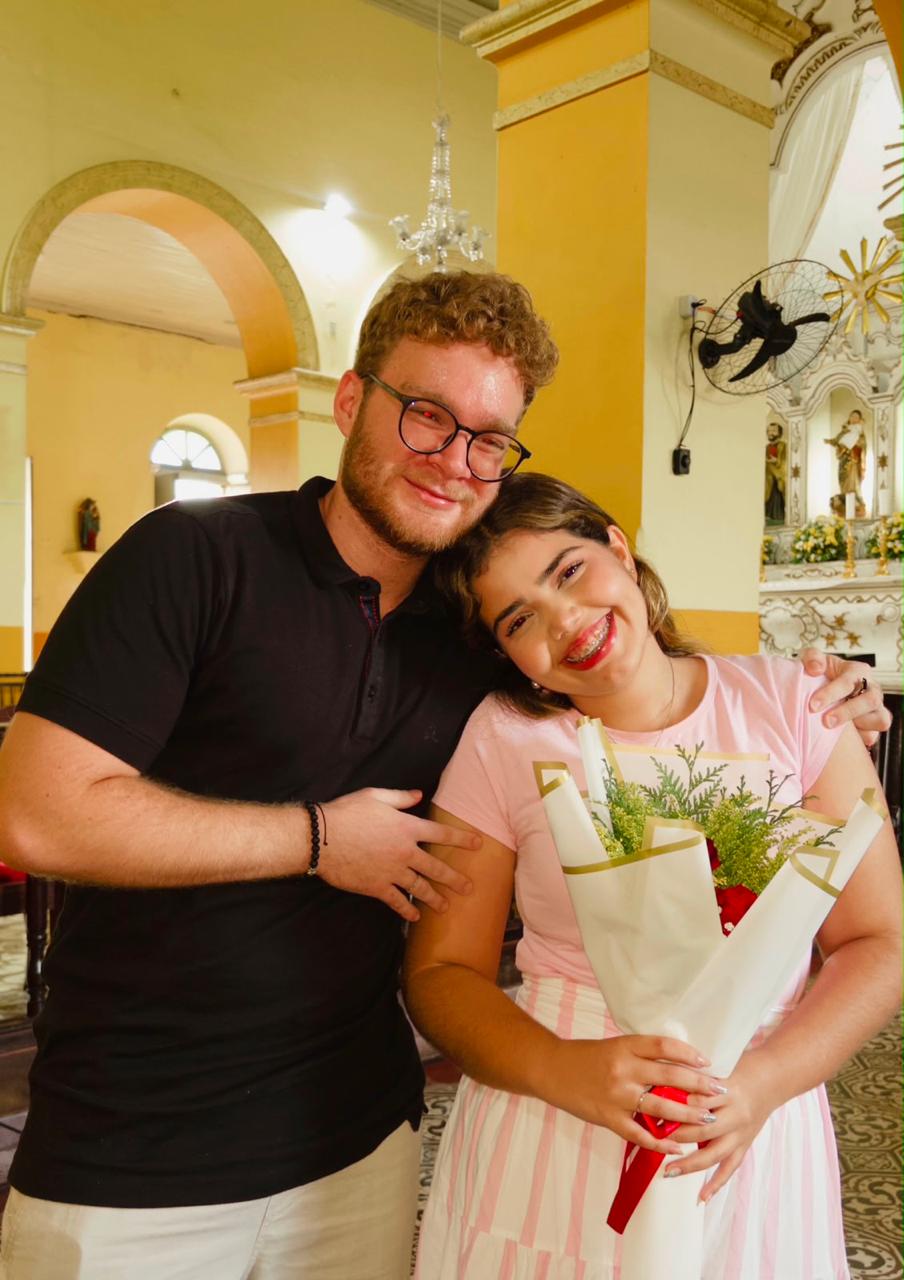 Foto afetuosa do casal